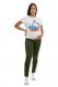 Basil Green Butter Stretch Maternity Skinny Jeans with Bellyband - 1822 Denim 3