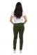 Basil Green Butter Stretch Maternity Skinny Jeans with Bellyband - 1822 Denim 2
