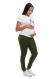 Basil Green Butter Stretch Maternity Skinny Jeans with Bellyband - 1822 Denim 1