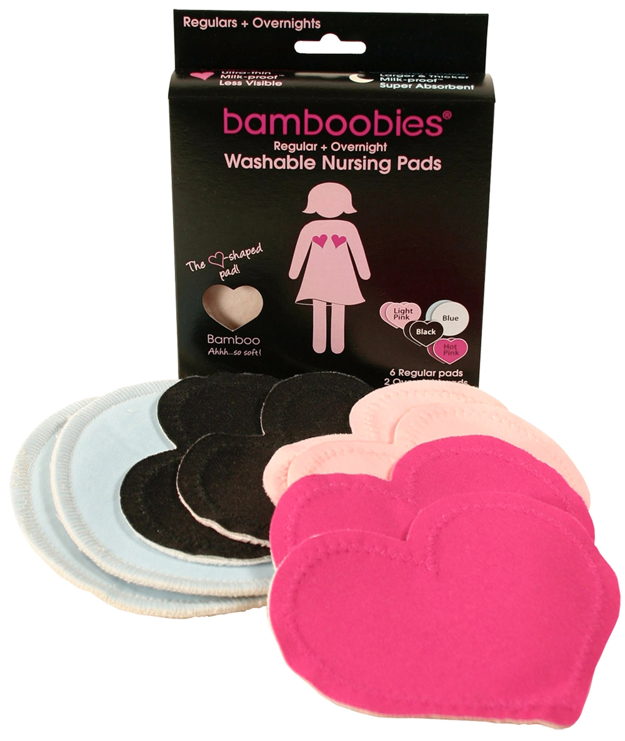 Reusable Nursing Pads 4 Pack  Washable Breast Pads for