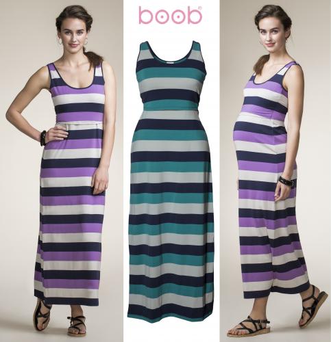Boob Design Long Nursing Dress
