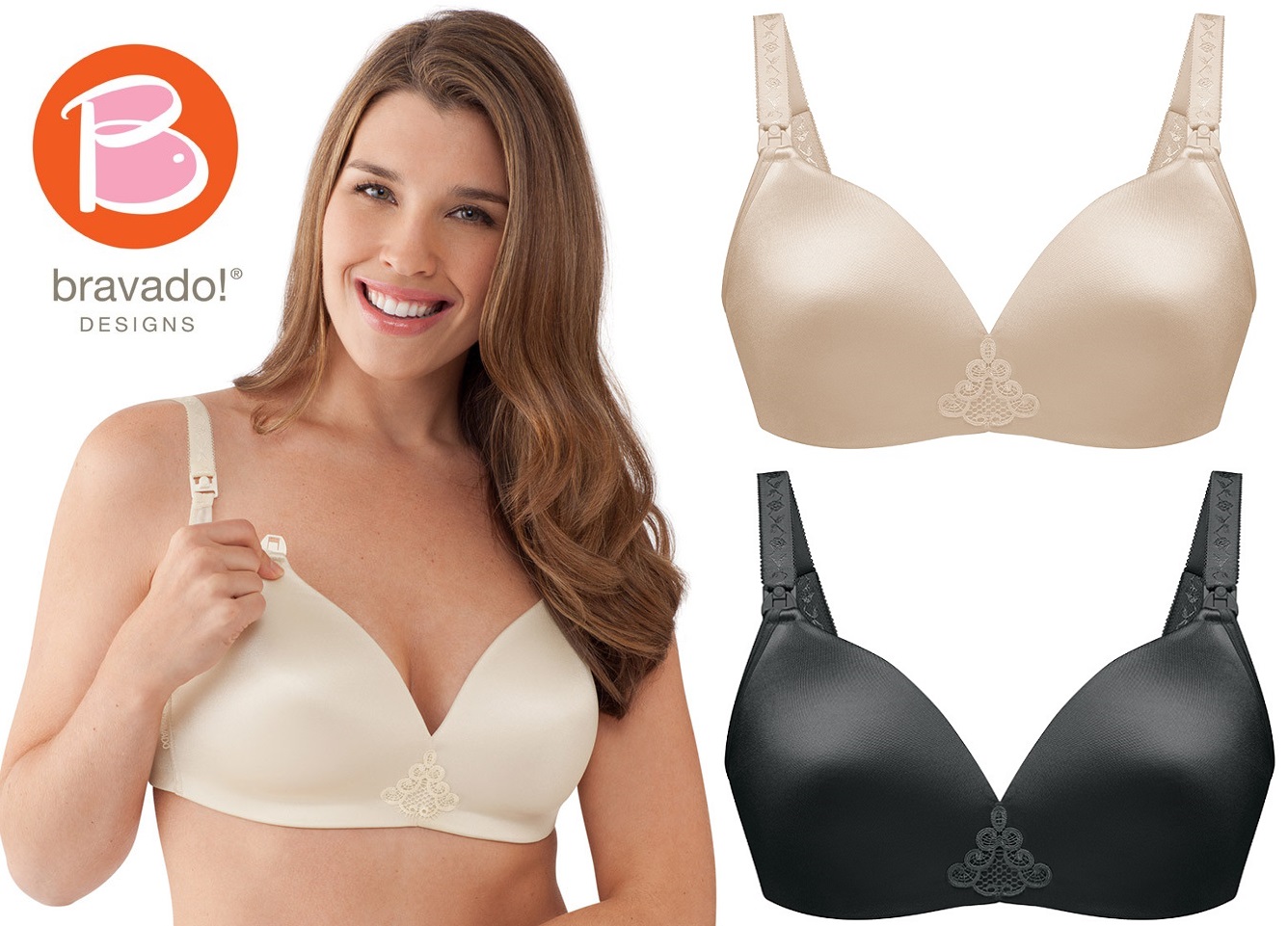 BRAVADO! DESIGNS Bliss Nursing Bra - Ivory - 38 H/I at  Women's  Clothing store: Nursing Bras