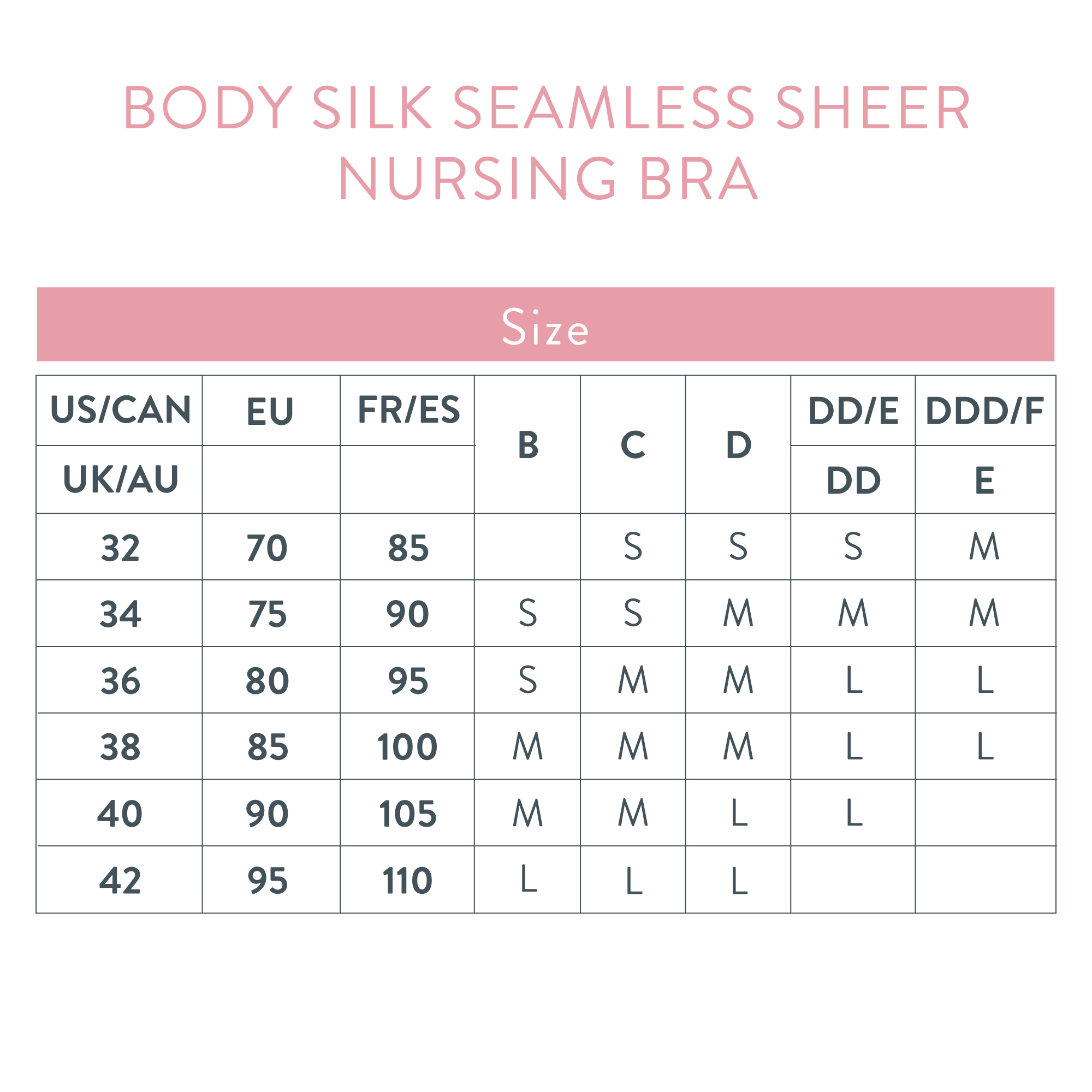 Shein Bra Size Chart
