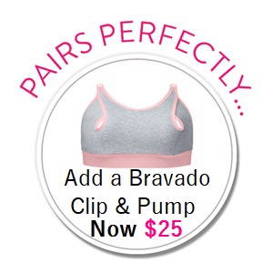 ADD a Bravado Clip and Pump™ Hands-Free Nursing Bra Accessory to Bra Purchase