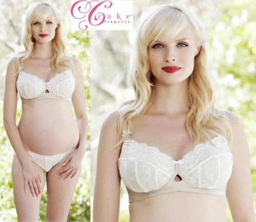 Cake Frosted Almond Nursing Bra & Free Matching Bikini