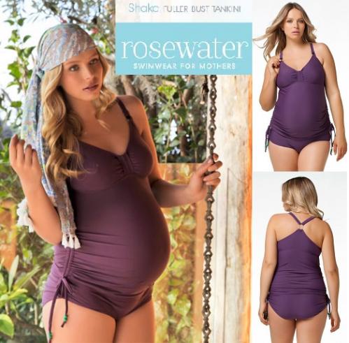 Shake Fuller Bust Maternity & Nursing Tankini from Rosewater