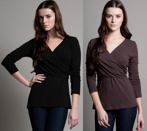 Dote Crossover Wrap Nursing Top