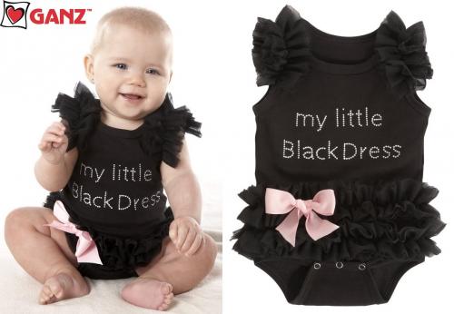 my little black dress onesie