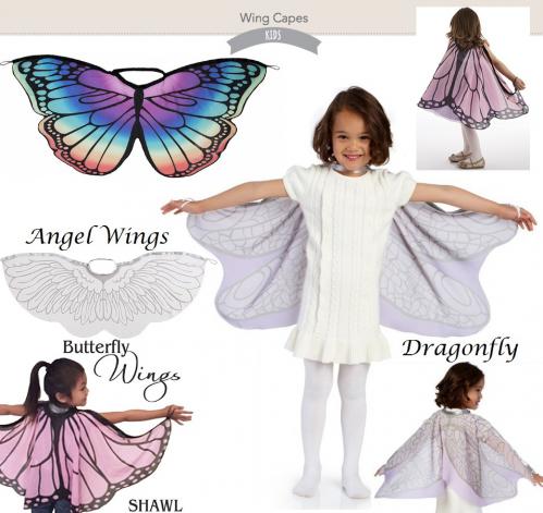Childrens Wings Costume Cape