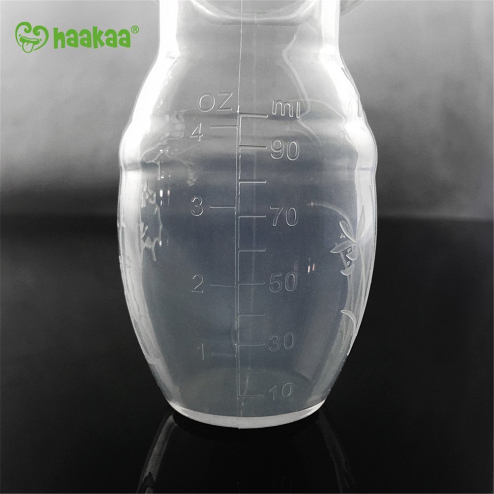 Haakaa Silicone Breast Pump with Suction Base 4 oz and Silicone