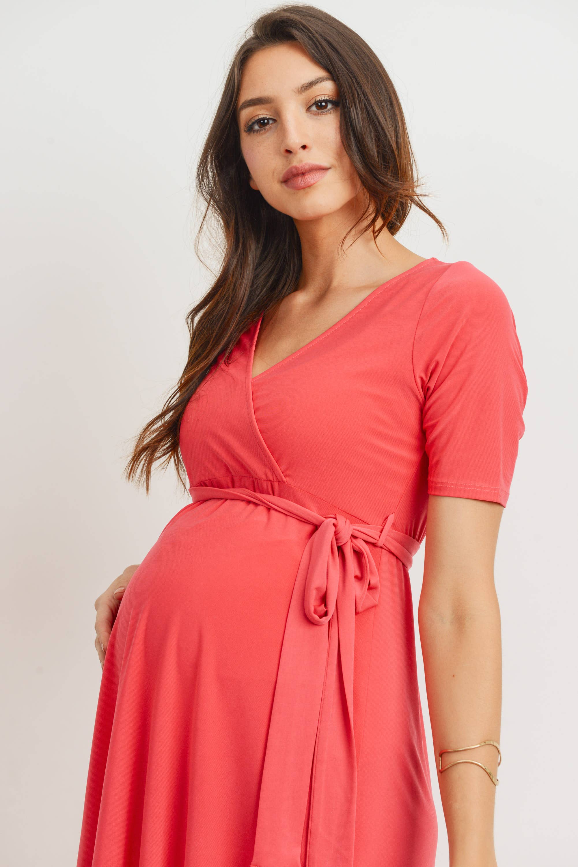 High Low Maternity Dress