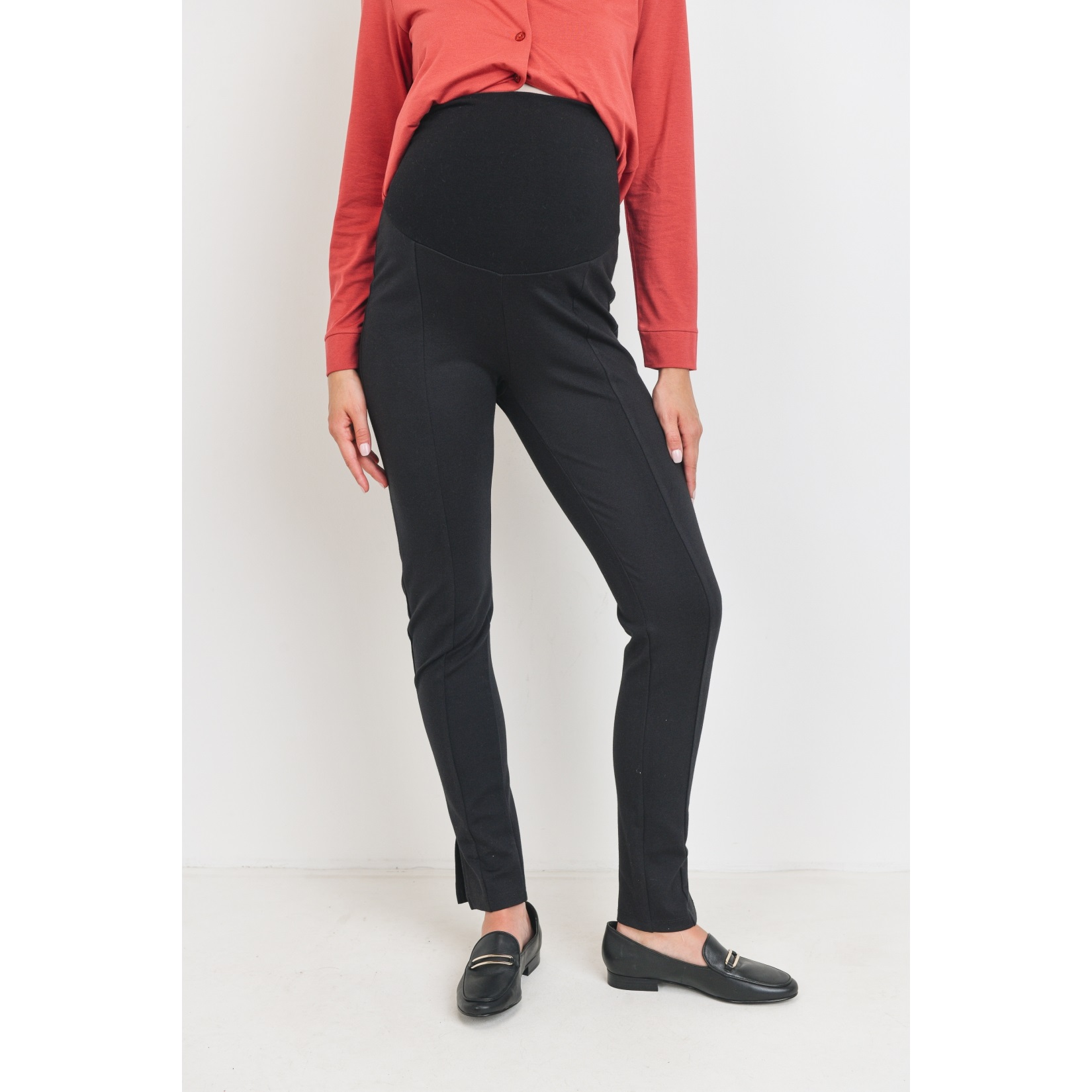 Viscose Slim Leg Maternity Pants