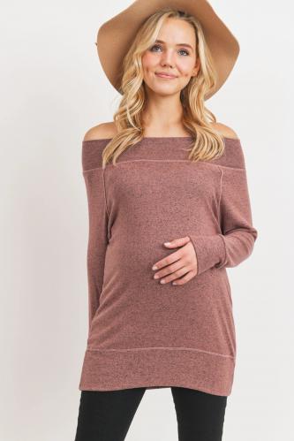 Hacci Brushed Maternity Tunic