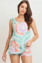 hello-miz-maternity-pajama-shorts-set-tie-dye