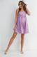 Purple Floral Maternity Shorts Romper w/ Pockets 6