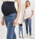 Maternity Stretch Jeans with Over The Belly Comfort Band