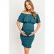 Off the Shoulder Ruffle Maternity Dress 3