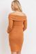 Ribbed Sweater Off the Shoulder Maternity Dress 5