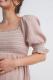 Soft Smocked Maternity Dress - Dusty Rose 4