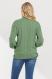 Turtleneck Cable-Knit Maternity Top - Heather Green 5