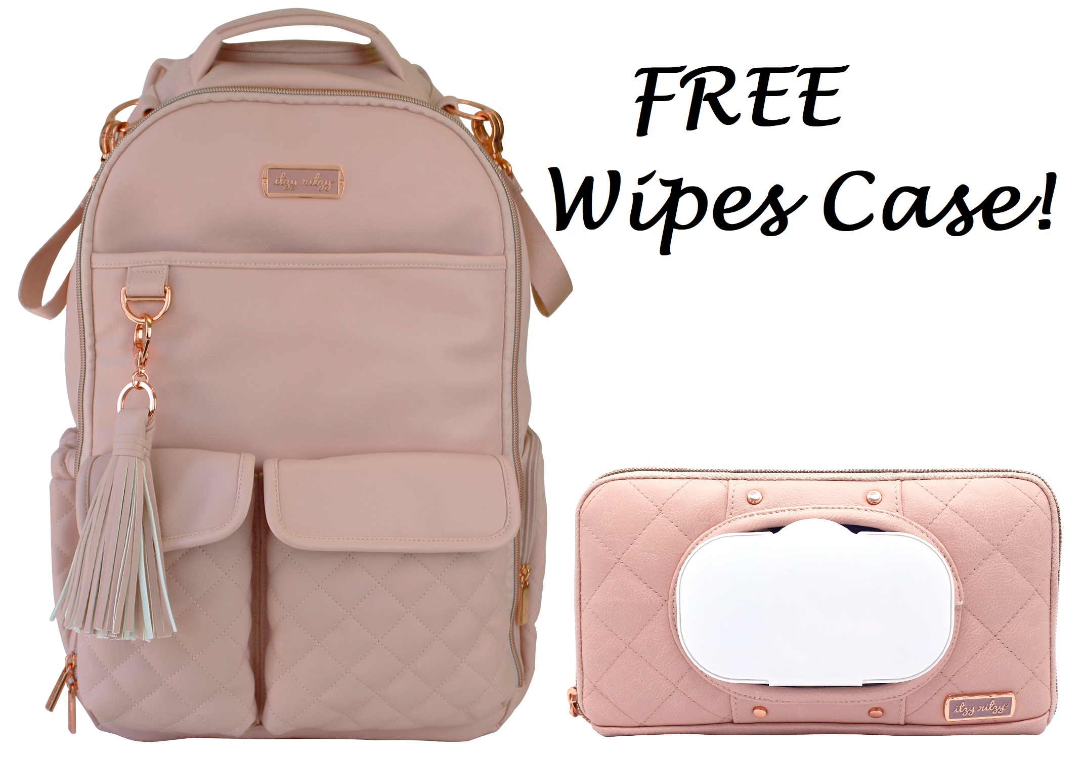 blush diaper bag