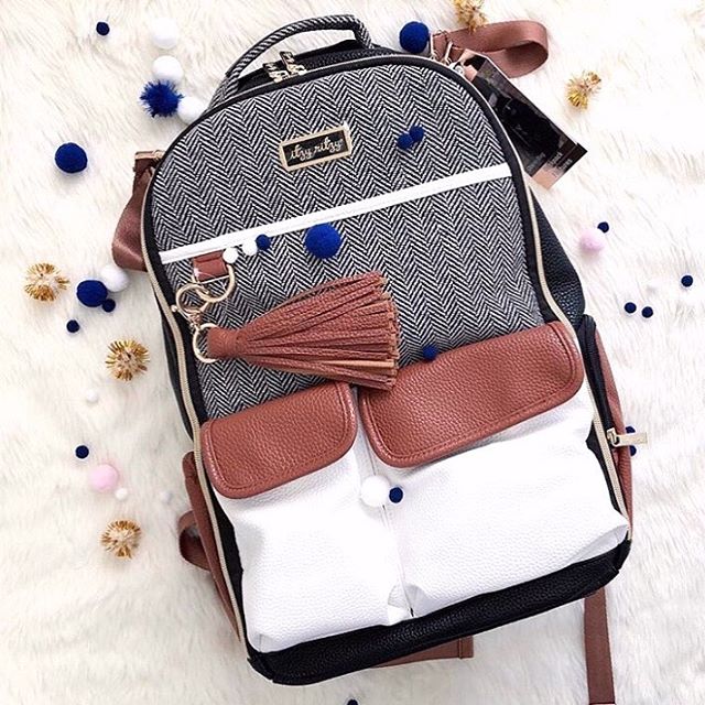 itzy ritzy coffee and cream backpack