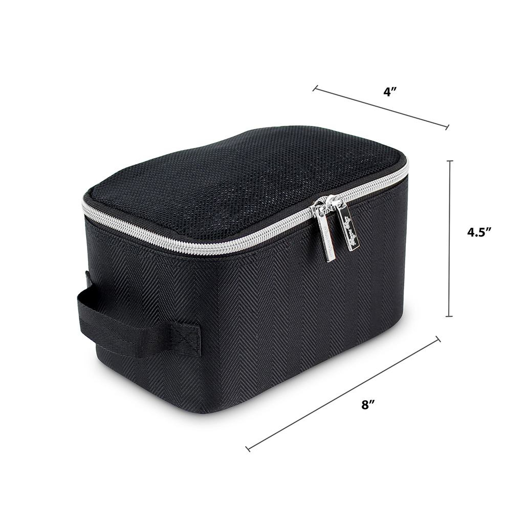 Itzy Ritzy Packing Cubes Black with Silver