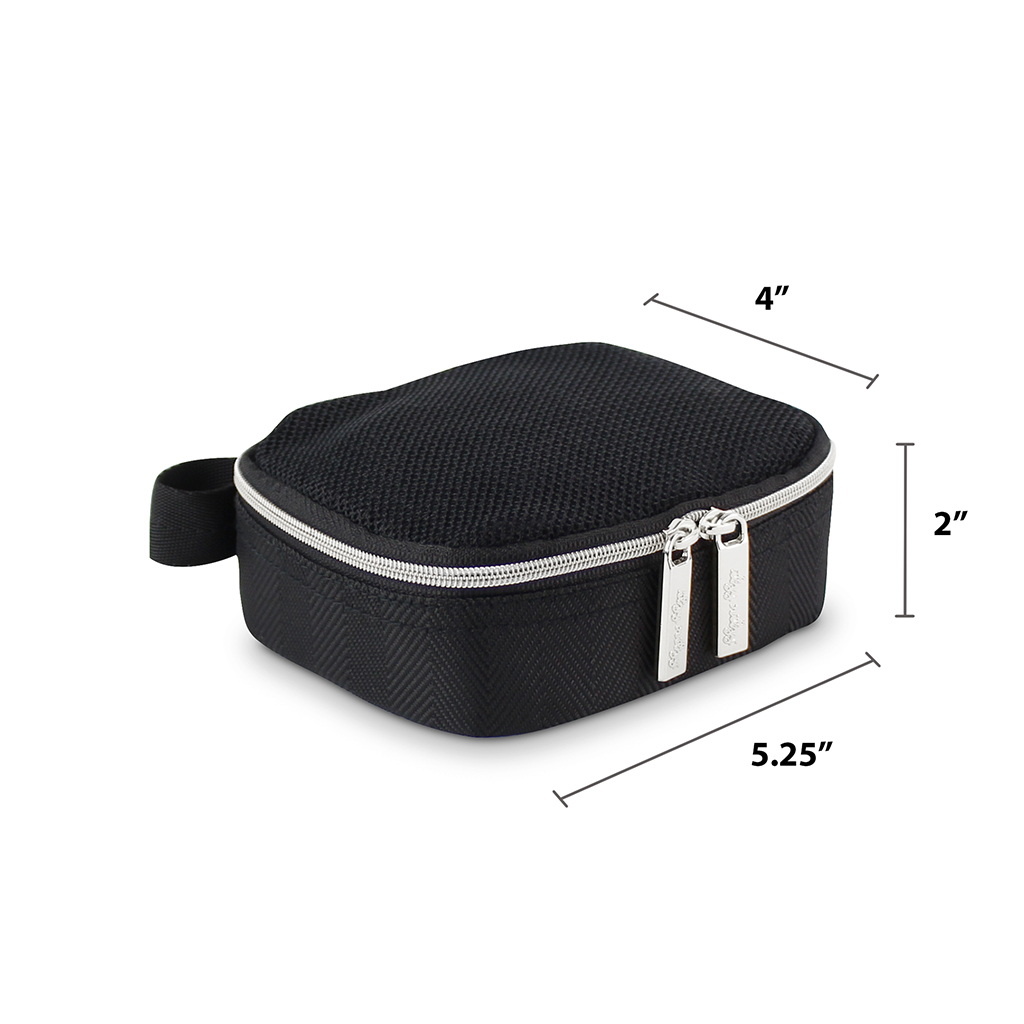 Itzy Ritzy Packing Cubes Black with Silver