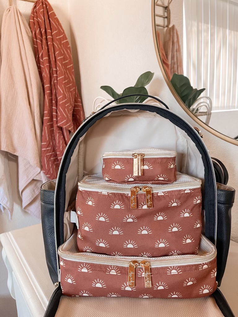 Itzy Ritzy Packing Cubes Terracotta Sunrise