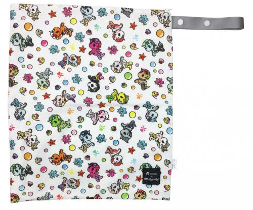 Itzy Ritzy Tokidoki Travel Happens Sealed Large Wet Bag with Adjustable Handle
