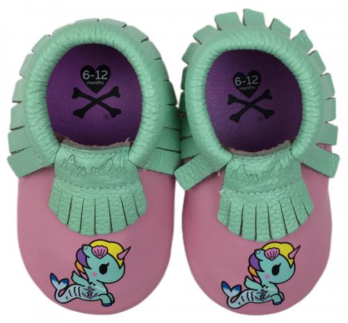 Itzy Ritzy + tokidoki Moc Happens Leather Baby Moccasins