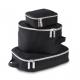  Itzy Ritzy Packing Cubes - Black with Silver