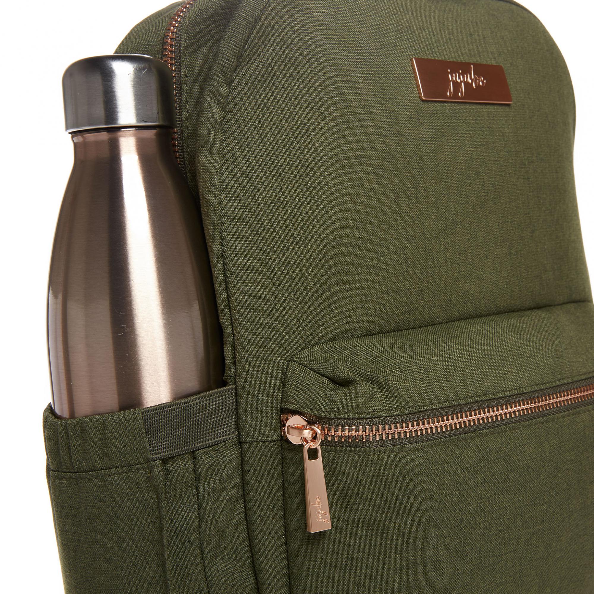 Jujube Olive Green Structured Backpack Ju-Ju-Be Midi Backpack - Chromatics Olive + Free Key  main image 2