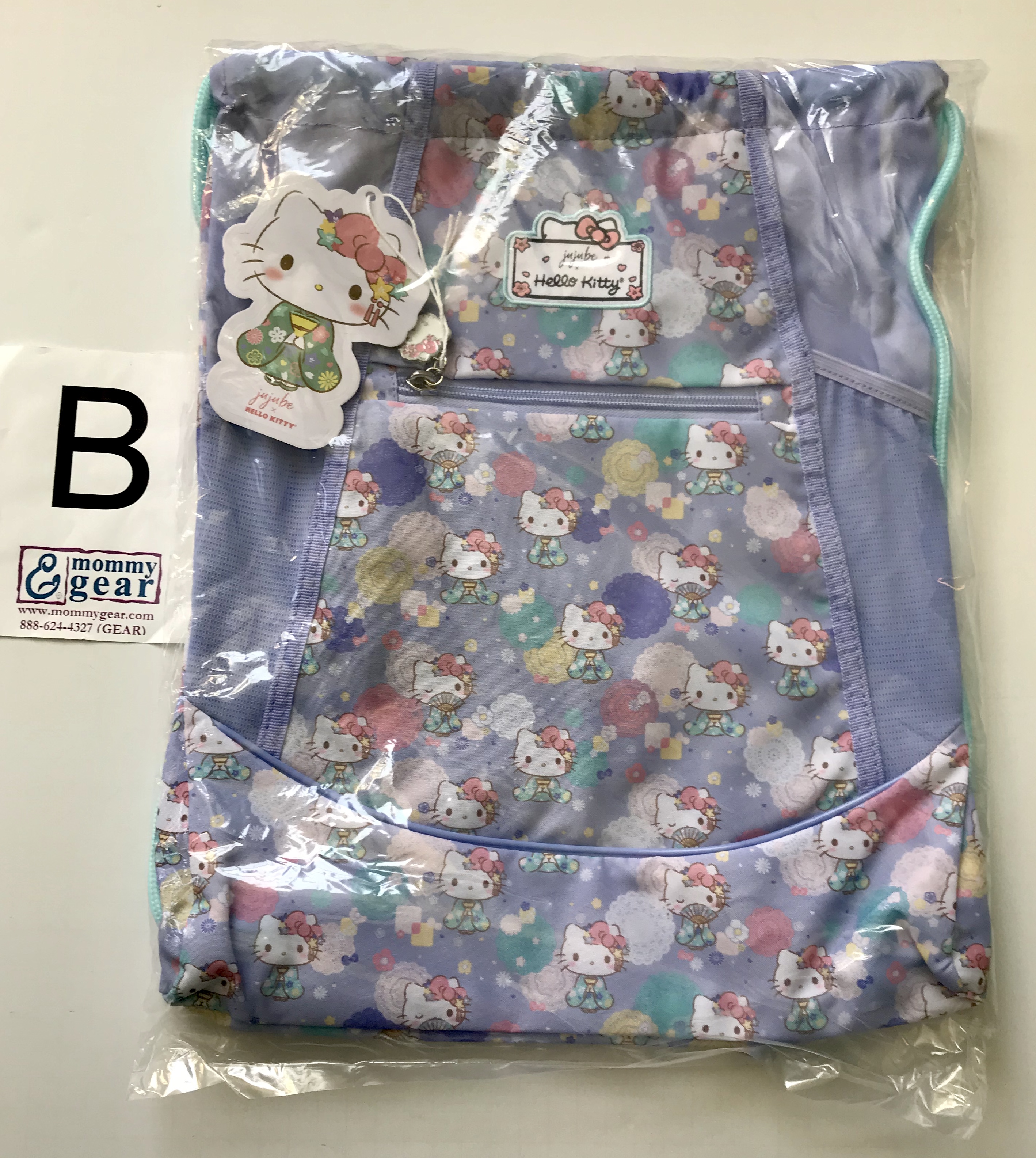 Hello Kitty JuJuBe HK Kimono Grab and Go Bag Purple Gym Drawstring Bag NWT Ju-Ju-Be Hello Kitty Kimono Grab and Go | Mercari main image 4