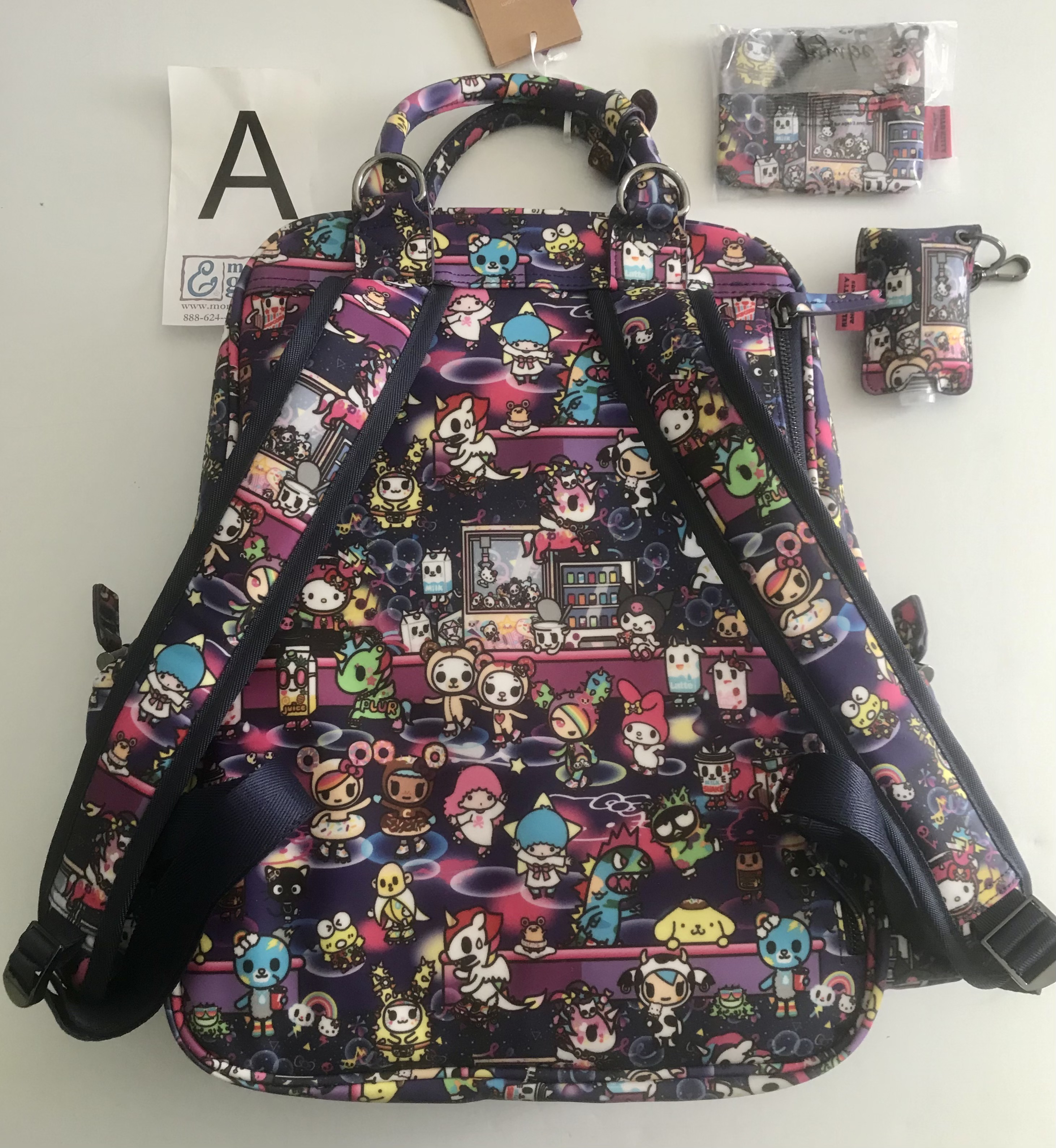 COIN AND PHONE PURSE ASTRO DISCO