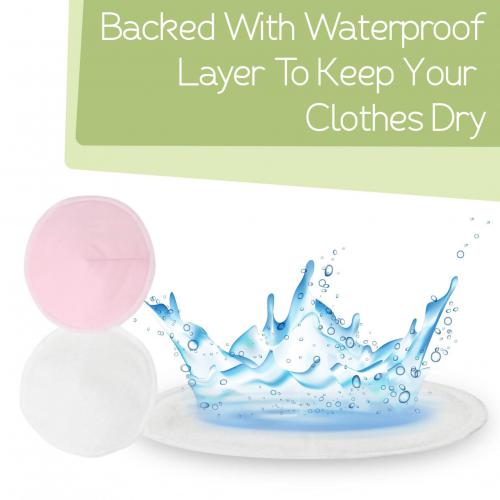 Keababies Organic Bamboo Pastel Nursing Pads for Breastfeeding 7 Pairs