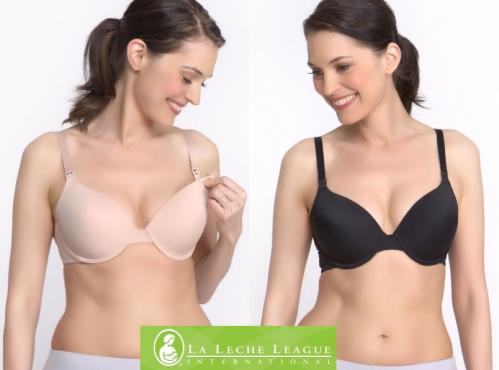 La Leche League Seamless Underwire T-Shirt Nursing Bra