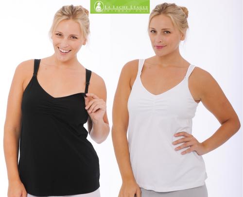 La Leche League Shirred Nursing Bra Tank