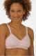 La Leche League Pink Microfiber Felicia Nursing Bra 1