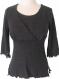 Majamas 3/4 Sleeve Nursing Top--Charcoal Grey 1