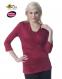 Majamas Thunderbolt Nursing Top--Wine Red