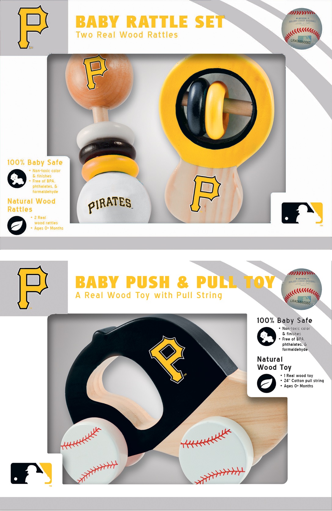 Shumee Wooden Pirate Rattle For Babies main image 1