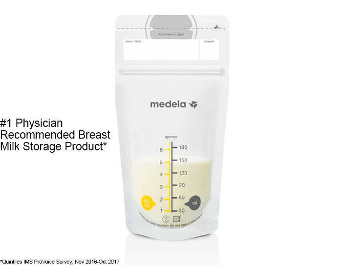 Medela Breast Milk Storage Bags, 6 oz - 50 count