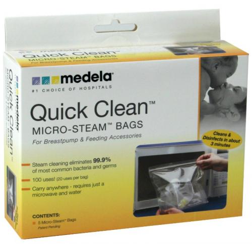 Medela Quick Clean Micro-Steam Bags--5 Pack
