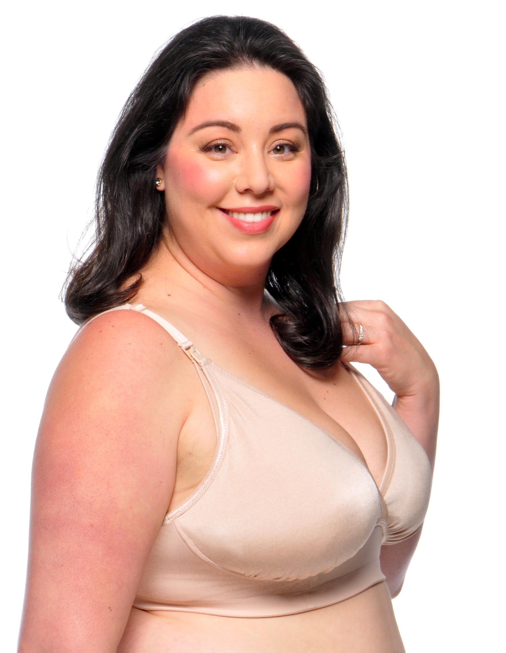 Melinda G. Smoothly Divine TeeShirt Nursing Bra w/ Removable Pads