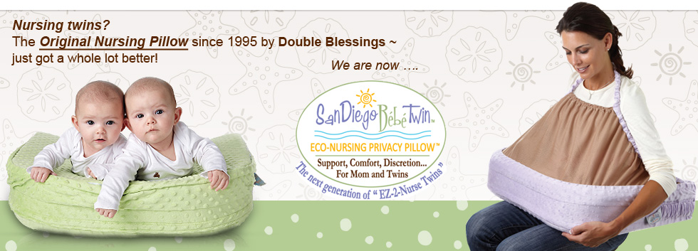 San Diego Bebe Twin Eco Nursing Pillow