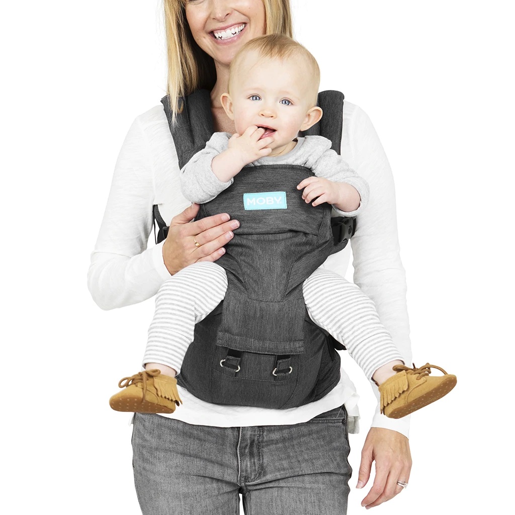 MOBY 2in1 Hip Seat Baby Carrier Grey