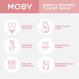 Moby Wrap Bump & Beyond T-Shirt Wrap (Skin to Skin Wrap Shirt) 3