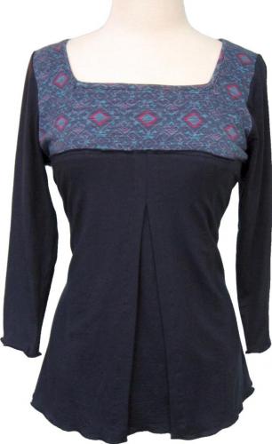 Calypso Nursing Top--Navy Blue