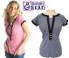 Cute Henley Nursing T